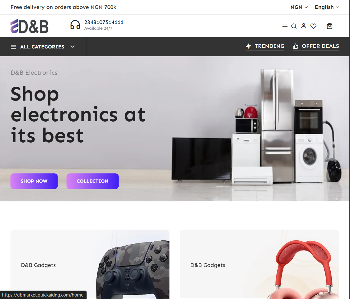 D&B Market - E-commerce Platform by D&B Society