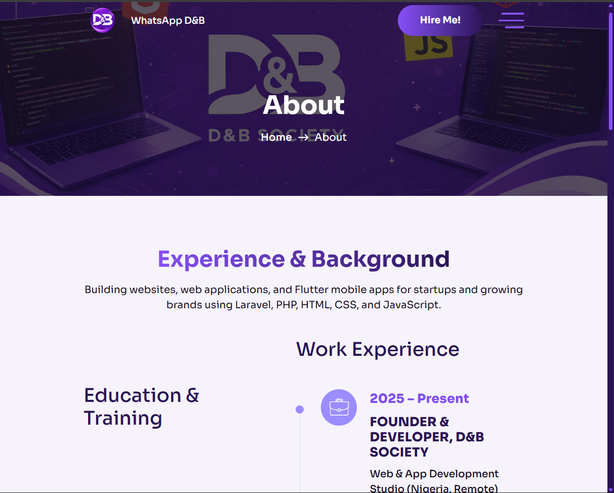 D&B Society Portfolio Preview